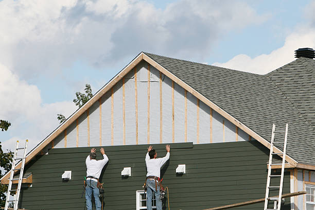 Professional Siding Contractor technician working in Sandy Lake, PA